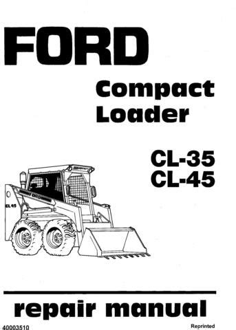 ford cl 45 skid steer safety switches|Ford CL 45 Skid Steer .